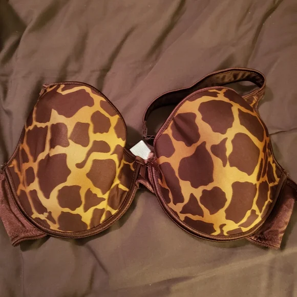 3- Underwire 40DD Bras Delta Burke Animal Brown, Lilyette Gray, Olga White (new) - Picture 4 of 15